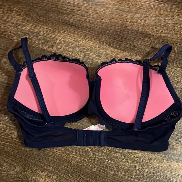 VS PINK push up bra Navy Lace 34D - Picture 6 of 10